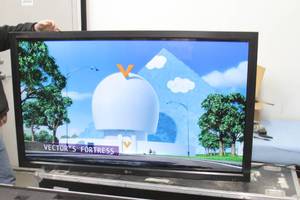 lot 87 image: LG 65 Pro  Commercial LCD Monitor  Display Model M6503CG with Remote Control