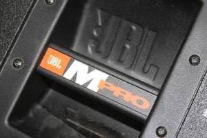 lot 108 image: JBL MP415 M-Pro MPro Series 15 Two-Way Portable Pro Audio Speaker System