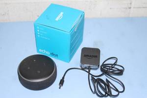 lot 124 image: Amazon Echo Dot Smart Speaker with Power Supply