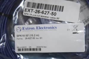 lot 74 image: Lot of Ten (10) NEW 50 Extron Pro Audio Speaker Cables - Pre-Cut Two Conductor 18 AWG Wire  Cable