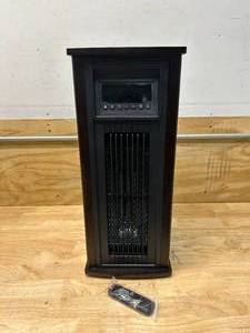 lot 25 image: ULTILITECH 1500-Watt Infrared Quartz Tower Indoor Electric Space Heater with Thermostat and Remote Included