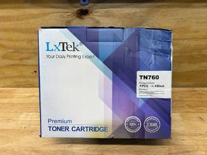 lot 99 image: LXTEK Pack of 4- TN760 Black Toner Cartridges