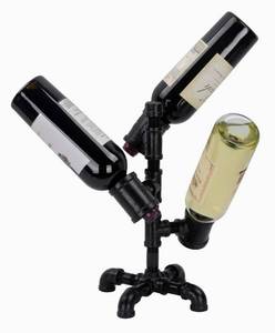 lot 114 image: Pipe DCOR Industrial Wine Rack, 3 Bottles