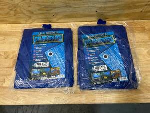 lot 55 image: Lot of 2- All Purpose Tarps (10 x 12)