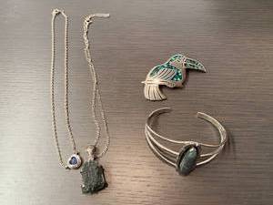lot 307 image: Collection Of Sterling Silver Jewelry
