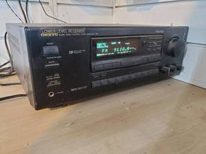 lot 49 image: Onkyo TX-SV 525 Receiver And Pair Of Boston Speakers
