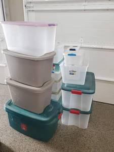 lot 84 image: Plastic Totes