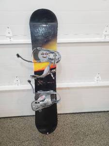 lot 89 image: K2 Snowboard & Burton Bindings
