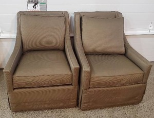 lot 211 image: Thom Felicia Armchairs