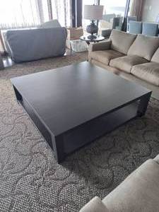 lot 100 image: Large Custom Made Coffee Table