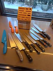 lot 130 image: Collection Of Kitchen Knives
