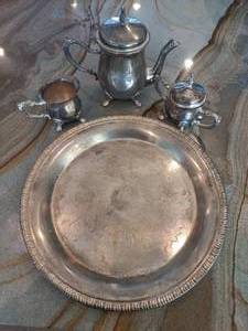lot 153 image: Metal Tea Service