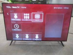 TCL - 43 Class 4-Series 4K UHD HDR Smart Roku TV 43S45 (SCRATCHES)