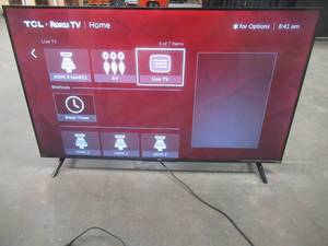 TCL - 43 Class 4-Series 4K UHD HDR Smart Roku TV 43S45