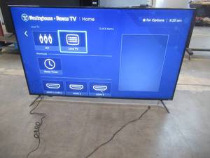 Westinghouse - 65 Class LED 4K UHD Smart Roku TV (CUT ON BOTTOM OF SCREEN)
