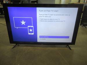 Element 55 4K UHD Roku TV E4AA55R (SHADING AT THE TOP)