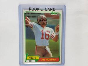 Joe Montana Rookie Card 1981 Topps 216