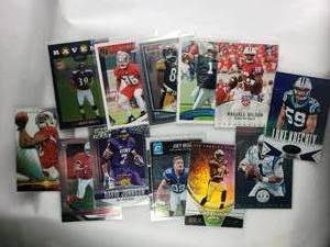 Lot of 12 NFL Cards Some are Rookie, Cards Including Russell Wilson, Ray Rice, Emmanuel Sanders, Cam Newton, Joey Bosa