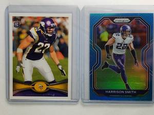 Lot of 2 Harrison Smith Cards Topps Rookie Card #15, Panini Prizm #222