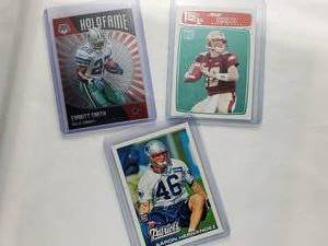 Lot of 3 Matt Ryan Rookie, Emmitt Smith Holofame, Aaron Hernandez Rookie
