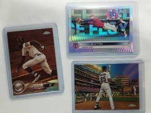 Lot of 3 Byron Buxton Refractors Topps 47 Chrome, Topps 174 Chrome, Topps Chrome PC-10