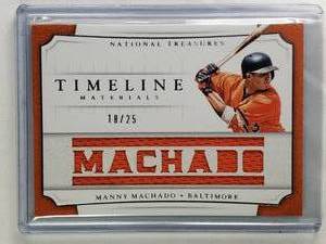 Manny Machado National Treasures Timeline Materials Patch #TMN-MM Numbered 1825