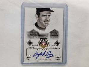 Gaylord Perry Autographed Hall of Fame Class of 91, #27