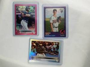 Lot of 3 Trevor Larnach 88 Chrome, Griffin Jax Rookie Card #268, Curtis Terry Rookie Card 68 Chrome
