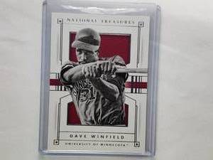 Dave Winfield National Treasures University of Minnesota Panini #3