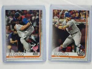 Lot of 2 Pete Alonso Rookie Cards All Star Game US47 Update Series, Home Run Derby US262 Update Series
