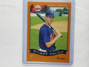 Joe Mauer 2002 Topps Rookie Draft Picks Card #622