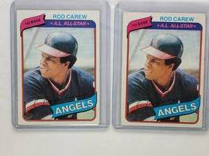Lot of 2 Rod Carew A.L. All-Star Topps 700