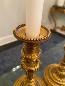 lot 406 image: Brass Candlesticks