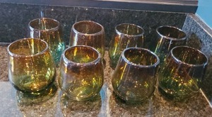 lot 23 image: Blown Glass Tumblers
