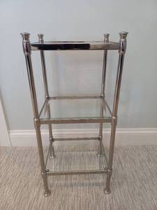 lot 134 image: Glass and Metal Shelf