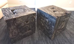 lot 157 image: Set of Two Cube End Tables