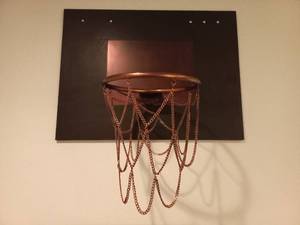lot 162 image: Decorative Basketball Hoop
