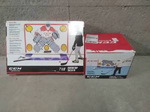 lot 312 image: CCM Practice Net & Hockey Tiles
