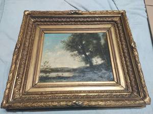 lot 316 image: Old Framed Original Oil Painting