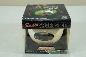 Vintage Radio Sportster Baseball Shaped AMFM Radio