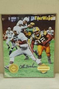Collectors Edge TimeWarp Otto Graham Signed 8 x 10