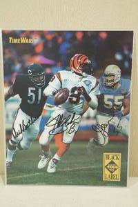 Collectors Edge TimeWarp Signed 8 x 10 - Butkus, Junior Seau, Jeff Blake