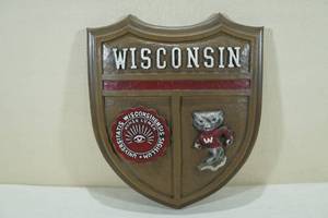 Wisconsin Badgers 3D University Shield