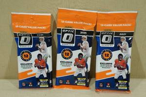 3 2021 Panini Donruss Optic Football Card Value Packs