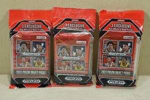 3 2021 Panini Prizm Draft Picks Basketball Card Hanger Packs
