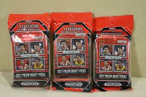 3 2021 Panini Prizm Draft Picks Basketball Card Hanger Packs