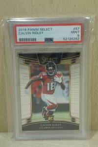 2018 Panini Select Calvin Ridley #57 Rookie Card - PSA 9