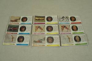 1968 American Oil Winners Circle Sports Cards - Mays, Starr, Sayers, Ruth
