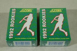 2 1992 Score Baseball Card Rookie Sets - Thome, Kenny Lofton