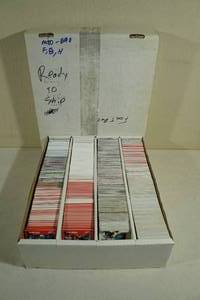 Box of Mixed Sport Cards - Football, Baseball, Hockey - Mid 80s - Early 90s